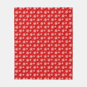 kerstcadeau voor feestdag Snowflake Fleece Blanket Deken (Voorkant)