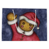 kerstcadeau voor feestdagen groot cadeauzakje (Achterkant)