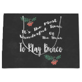 kerstcadeau voor feestdagen groot cadeauzakje (Voorkant)