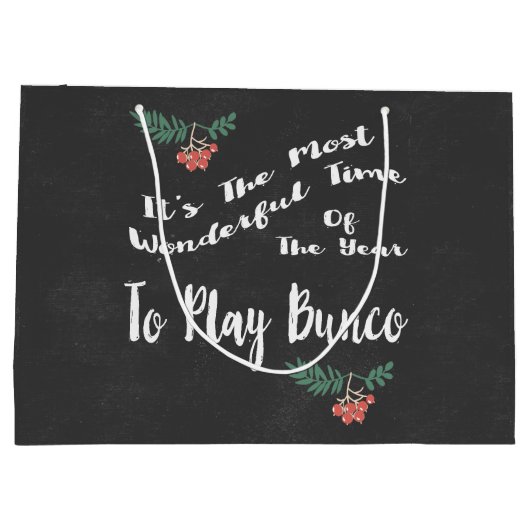 kerstcadeau voor feestdagen groot cadeauzakje (Achterkant)