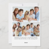 kerstcadeau voor feestvieren 4 Foto Feestdagenkaart (Achterkant)