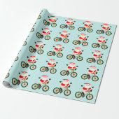 Kerstcadeau voor fietser cadeaupapier (Uitgerold)