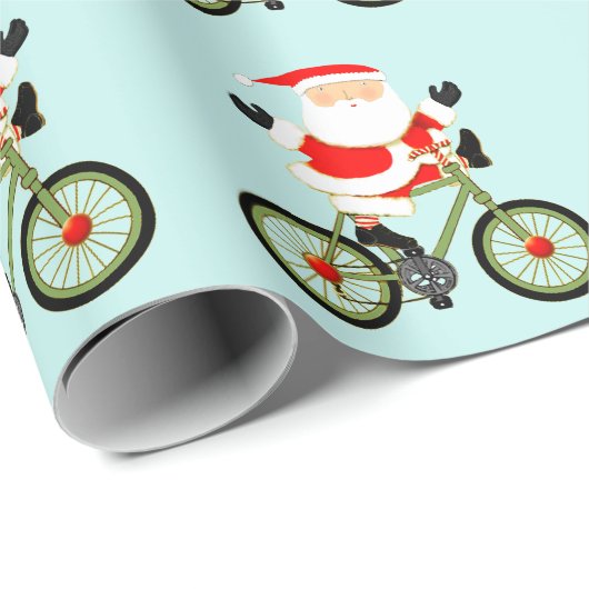 Kerstcadeau voor fietser cadeaupapier (Rol Hoek)