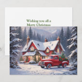  kerstcadeau voor fijne kerst feestdagenkaart (Voorkant / Achterkant)