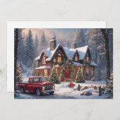  kerstcadeau voor fijne kerst feestdagenkaart (Voorkant / Achterkant)