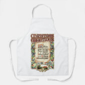  kerstcadeau voor Floral Typografie Schort (Voorkant)