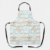 kerstcadeau voor florale verjaardag schort (Voorkant)