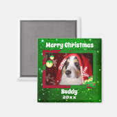 kerstcadeau voor foto's met wieltjes magneet (Voorkant / Achterkant)