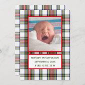 kerstcadeau voor geboorte aankondiging (Voorkant / Achterkant)