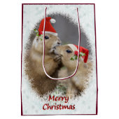 kerstcadeau voor gemiddeld cadeautje medium cadeauzakje (Achterkant)