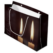 kerstcadeau voor groot papier cadeauzakje (Voorkant Gekanteld)