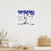 kerstcadeau voor grootouders - familieboom poster (Keuken)