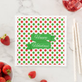 kerstcadeau voor grote poolvlekken servet (Insitu)