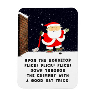Kerstcadeau voor hockeyers magneet
