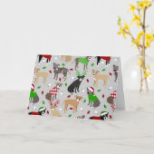 kerstcadeau voor honden kaart (Gele Bloem)