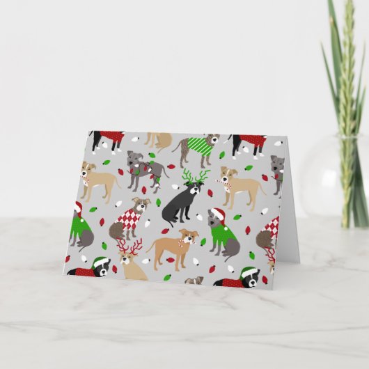 kerstcadeau voor honden kaart (Voorkant)