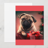 kerstcadeau voor Hondenliefhebber, T-Shirt Feestdagenkaart (Voorkant / Achterkant)