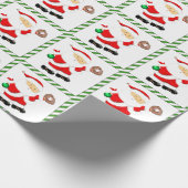 kerstcadeau voor honkbal cadeaupapier (Hoek)