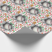 kerstcadeau voor honkbal cadeaupapier (Hoek)