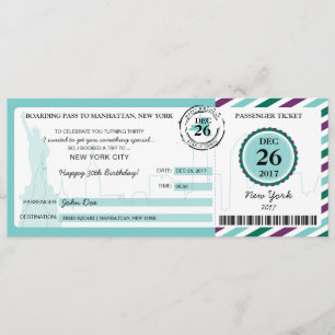 kerstcadeau voor instapkaarten naar NEW YORK Kaart