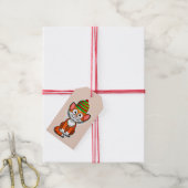 kerstcadeau voor kat labels cadeaulabel (Met Touw)