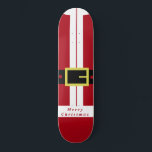 kerstcadeau voor kerstcadeau persoonlijk skateboard<br><div class="desc">Vrolijk kerstfeest - Santa MIGNED-ontwerp</div>