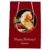  kerstcadeau voor kerstcadeaus, aangepast kerstcad medium cadeauzakje (Achterkant)