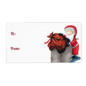 kerstcadeau voor kerstcadeautjes etiket (Voorkant)