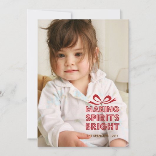 kerstcadeau voor kerstcadeautjes feestdagenkaart (Voorkant)