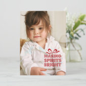 kerstcadeau voor kerstcadeautjes feestdagenkaart (Staand voorkant)