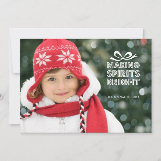 kerstcadeau voor kerstcadeautjes feestdagenkaart (Voorkant)