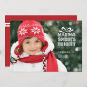 kerstcadeau voor kerstcadeautjes feestdagenkaart (Voorkant / Achterkant)