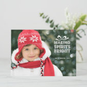 kerstcadeau voor kerstcadeautjes feestdagenkaart (Staand voorkant)