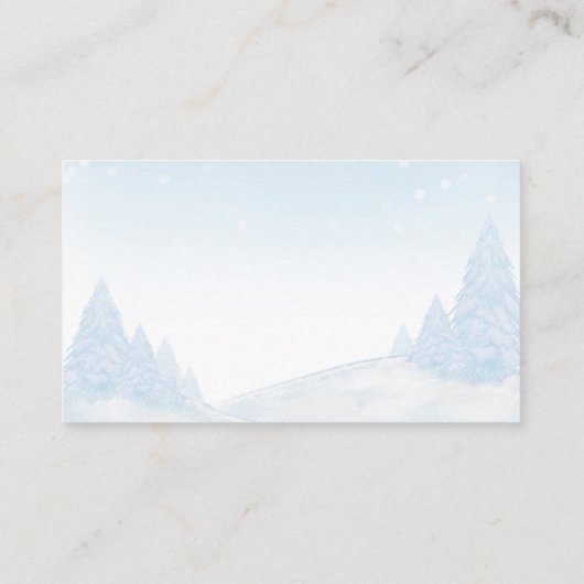 kerstcadeau voor kerstcadeautjes met kerstBaby sho Informatiekaartje (Achterkant)