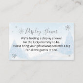 kerstcadeau voor kerstcadeautjes met kerstBaby sho Informatiekaartje (Voorkant)