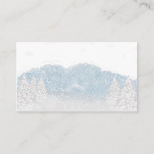 kerstcadeau voor kerstcadeautjes met kerstBaby sho Informatiekaartje (Achterkant)