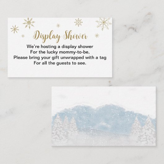 kerstcadeau voor kerstcadeautjes met kerstBaby sho Informatiekaartje (Voorkant / Achterkant)