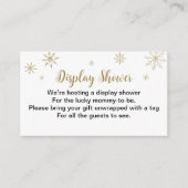 kerstcadeau voor kerstcadeautjes met kerstBaby sho Informatiekaartje (Voorkant)