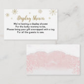 kerstcadeau voor kerstcadeautjes met kerstBaby sho Informatiekaartje (Voorkant / Achterkant)