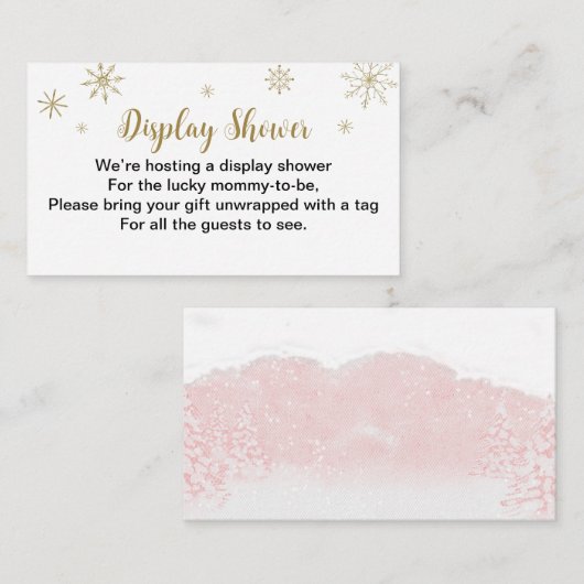 kerstcadeau voor kerstcadeautjes met kerstBaby sho Informatiekaartje (Voorkant / Achterkant)