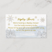 kerstcadeau voor kerstcadeautjes met kerstBaby sho Informatiekaartje (Voorkant)