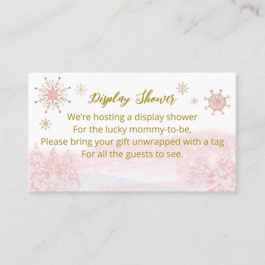 kerstcadeau voor kerstcadeautjes met kerstBaby sho Informatiekaartje (Voorkant)