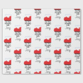 kerstcadeau voor kerstcadeautjes op de lijst Santa Cadeaupapier (Vlak)