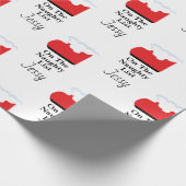 kerstcadeau voor kerstcadeautjes op de lijst Santa Cadeaupapier (Hoek)