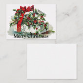 kerstcadeau  voor kerstmis notitiekaartje (Voorkant / Achterkant)