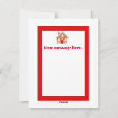 kerstcadeau voor kerstontbijt feestdagenkaart (Achterkant)