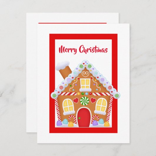 kerstcadeau voor kerstontbijt feestdagenkaart (Voorkant / Achterkant)