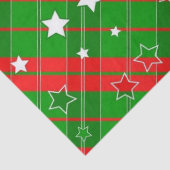 kerstcadeau voor kerstpapier, Santa Stripe Tissuepapier (Detail)