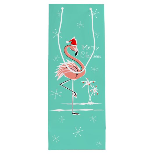 kerstcadeau voor kerstwijn wijn cadeautas (Achterkant)