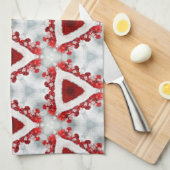 kerstcadeau voor keukenhanddoeken kaleidoscoop (Quarter Fold)